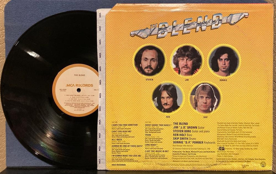 THE BLEND 1978 S/T LP~RARE MCA-3058 1st PRESS~LBL INNER SLV~AOR~SOFT ROCK~BLUES