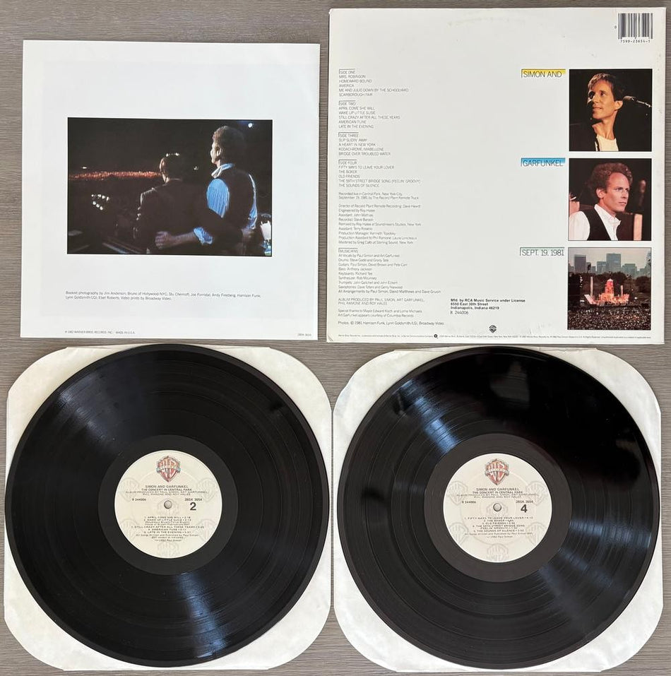 SIMON AND GARFUNKEL CONCERT IN CENTRAL PARK~NM- 1982 RCA CLUB EDITION 2LP w/BOOK