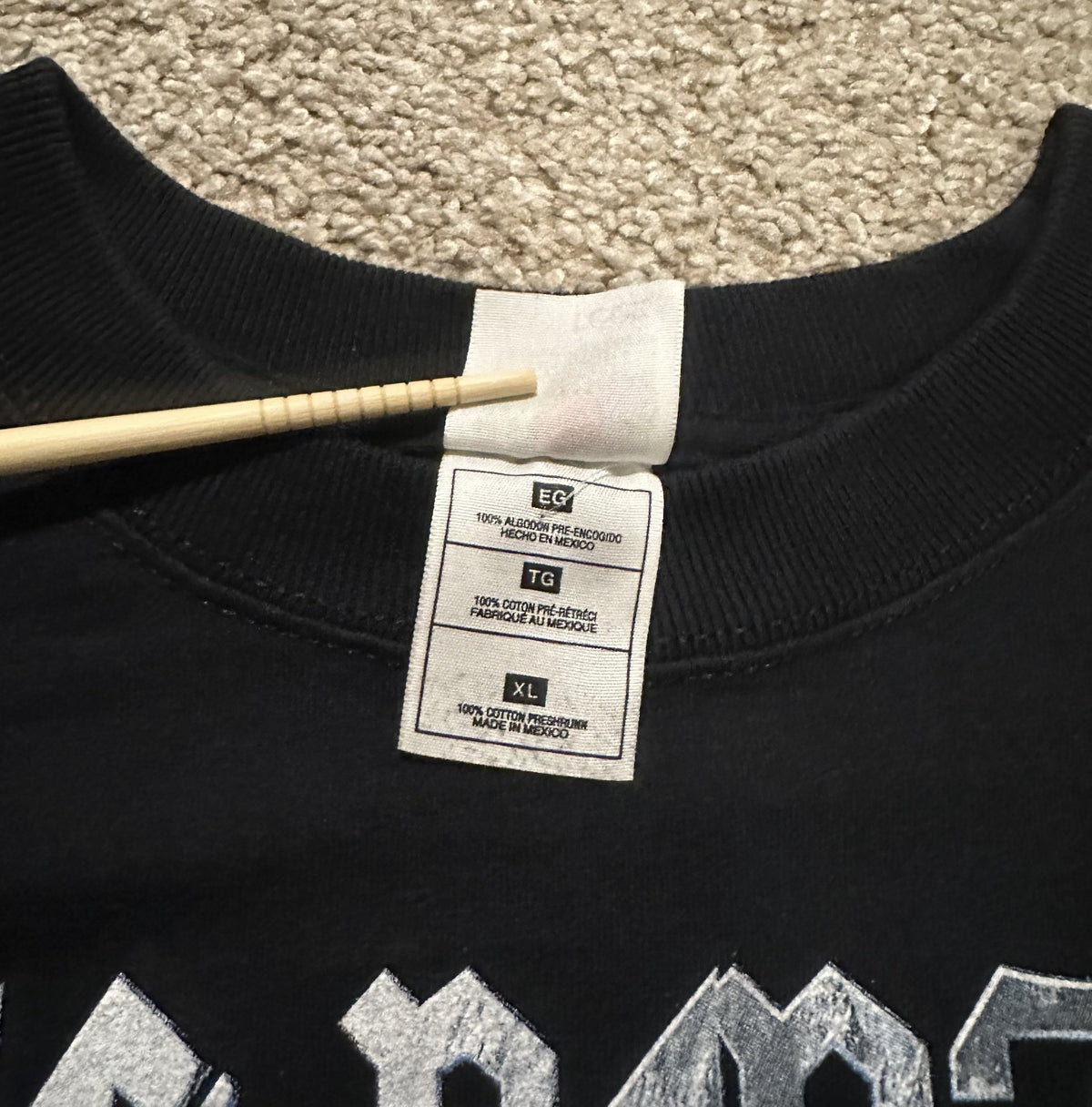 JAG PANZER CONCERT LONG SLEEVE T-SHIRT~2003 SPIKED BAT TOUR~BLACK~XL~EXC~VTG