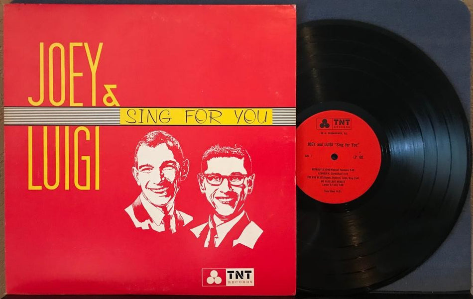 JOEY AND LUIGI SING FOR YOU~SIGNED ORG TNT COMEDY LP~AUTOGRAPHED~HARLAN~BALLETTO