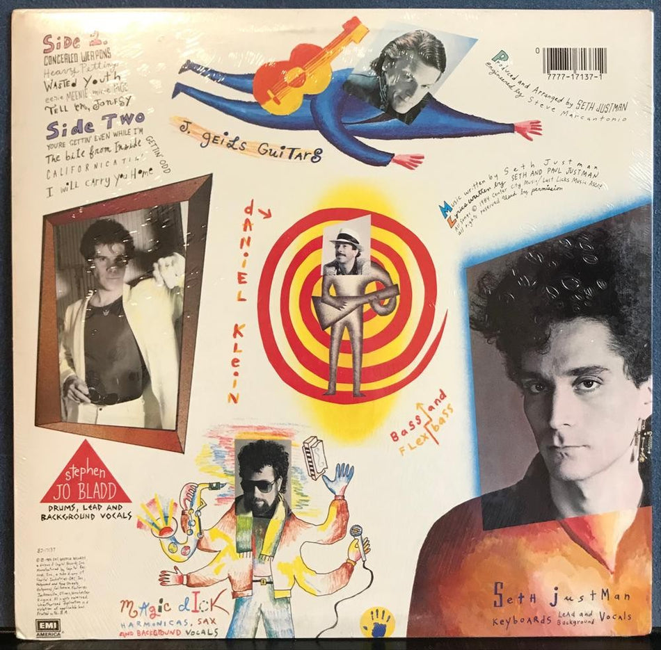 J. GEILS BAND YOU'RE GETTIN EVEN I'M GETTIN ODD~SEALED 1984 EMI LP~HYPE STICKER!