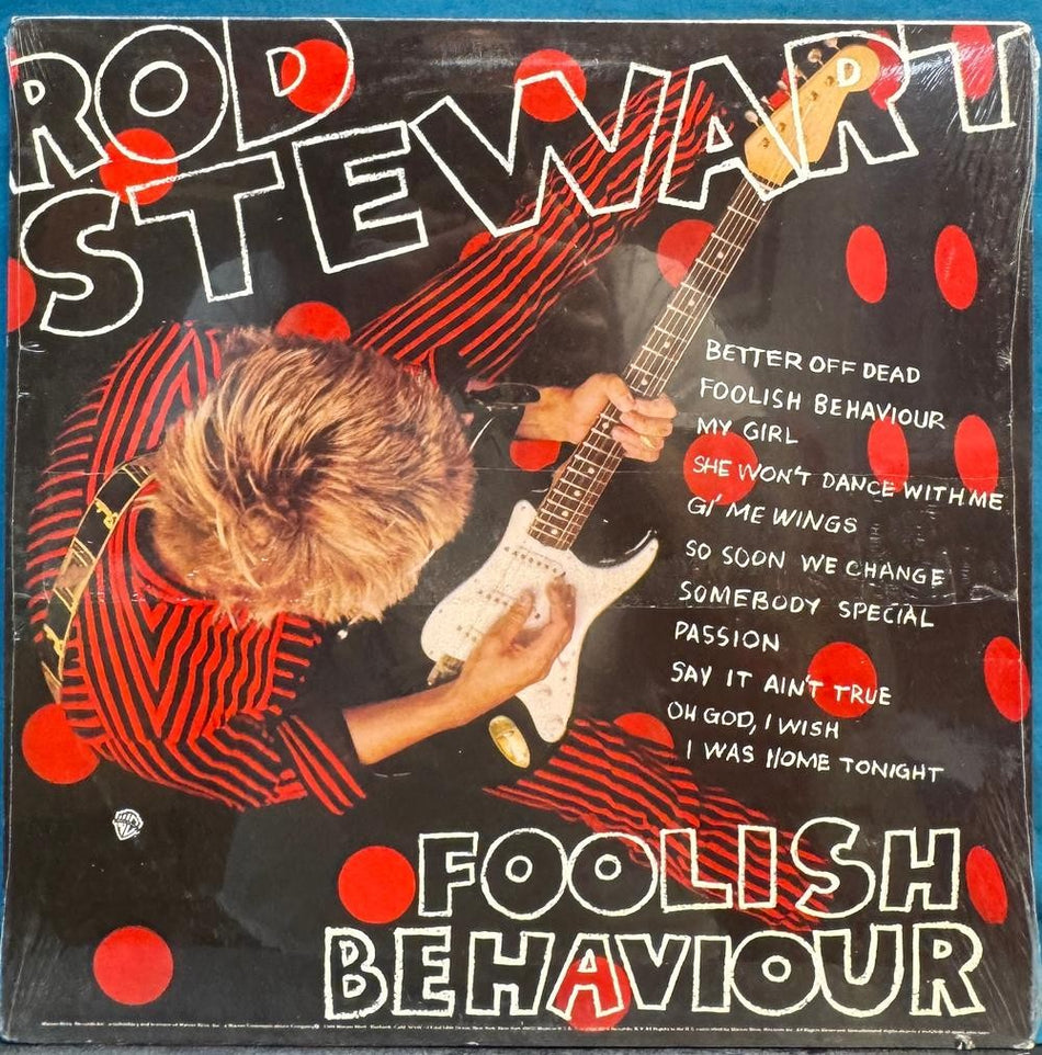 ROD STEWART FOOLISH BEHAVIOUR~SEALED ORIG 1980 WARNER BROS. LP~HS 3485~POP ROCK
