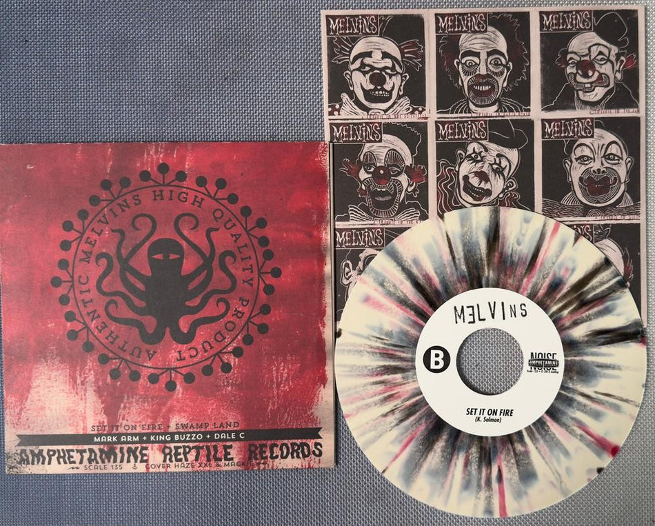 MELVINS A TRIBUTE TO SCIENTISTS~NM LE/500 MULTI-SPLATTER 7' PIC SLV~MARK ARM