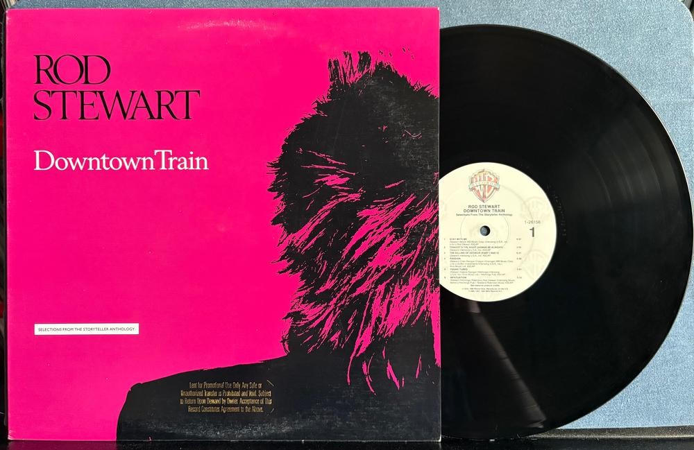 ROD STEWART DOWNTOWN TRAIN~SELECTIONS FROM STORYTELLER~1990 WARNER BROS PROMO LP