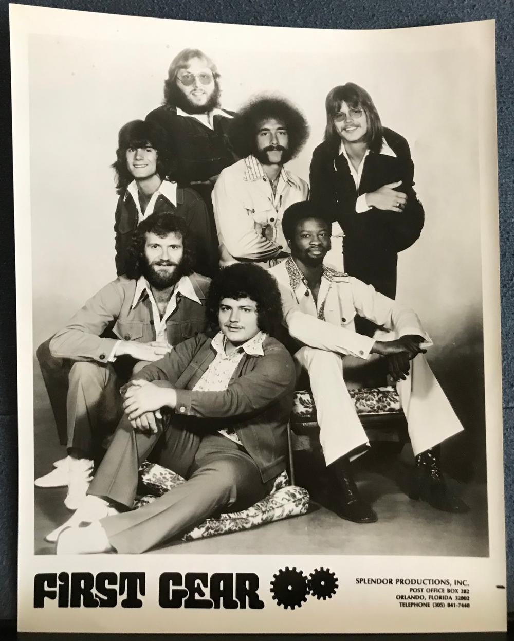 FIRST GEAR FEATURING LARNELLE HARRIS~VG++ 1972 SELF-TITLED LP~PRESS PHOTO!~MYRRH
