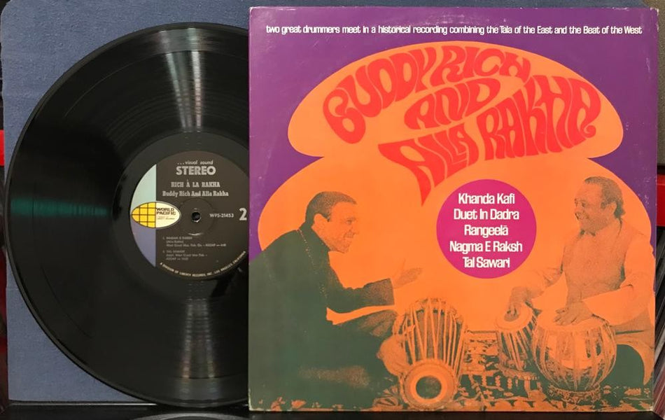 BUDDY RICH AND ALLA RAKHA~RICH A LA RAKHA~NM- 1968 WORLD PACIFIC FIRST PRESS LP