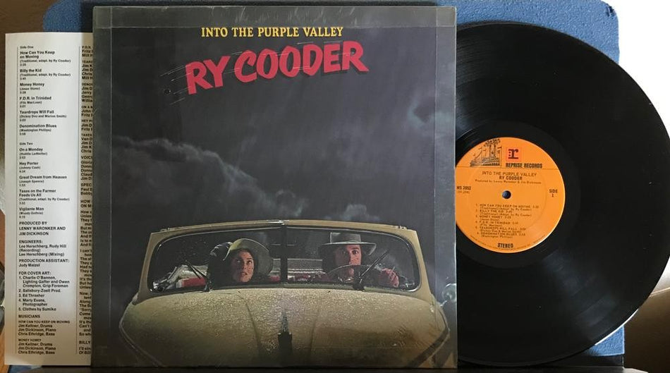 RY COODER INTO THE PURPLE VALLEY~ORIG 1972 REPRISE LP w/INSERT~SHRNK~TEXAS BLUES