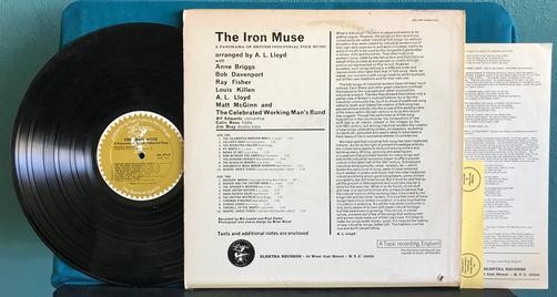 IRON MUSE~PANORAMA OF INDUSTRIAL FOLK MUSIC~1964 MONO 1st PRESS~INSERTS~ELEKTRA