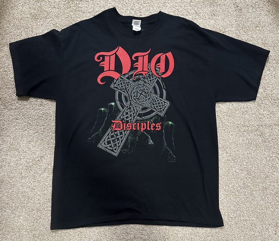DIO DISCIPLES CONCERT T-SHIRT~2011 INTERNATIONAL TOUR~XL~BLACK~EXC COND~RARE