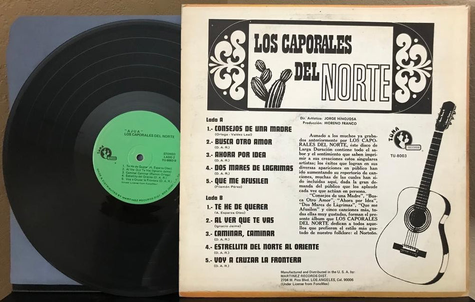 LOS CAPORALES DEL NORTE AJUA!~ORG TUNA RECORDS LP TU-8003~NORTENO~RANCHERA~LATIN