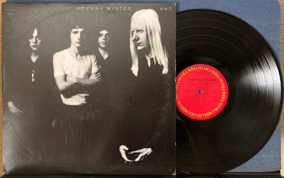 JOHNNY WINTER AND~NM- 80's COLUMBIA PC 30221 REISSUE LP~DERRINGER~ELECTRIC BLUES