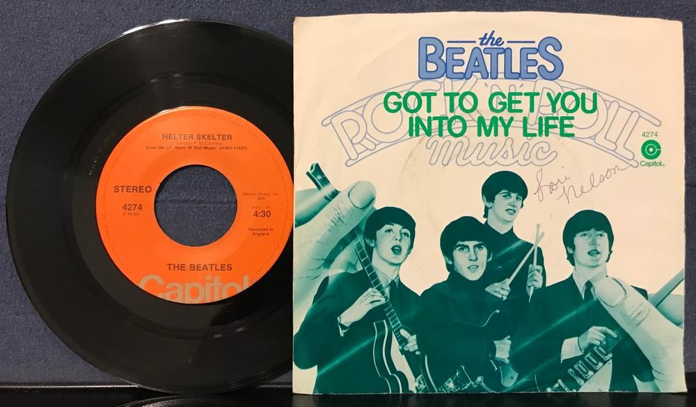 BEATLES~GOT TO GET YOU INTO MY LIFE / HELTER SKELTER~1976 CAPITOL 7-INCH SINGLE
