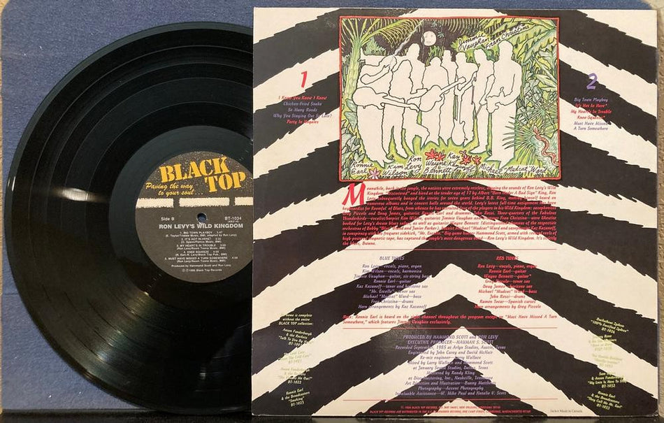 RON LEVYS WILD KINGDOM NM- LP~RONNIE EARL~KIM WILSON~WAYNE BENNETT~JIMMY VAUGHAN