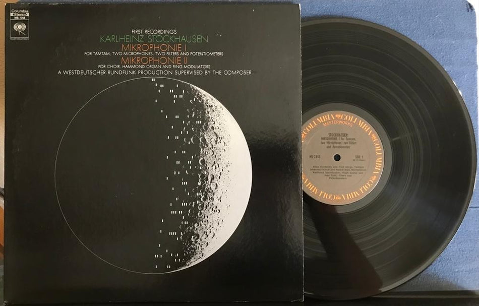 KARLHEINZ STOCKHAUSEN~MIKROPHONIE I + II~70's COLUMBIA MASTERWORKS RE LP MS 7355