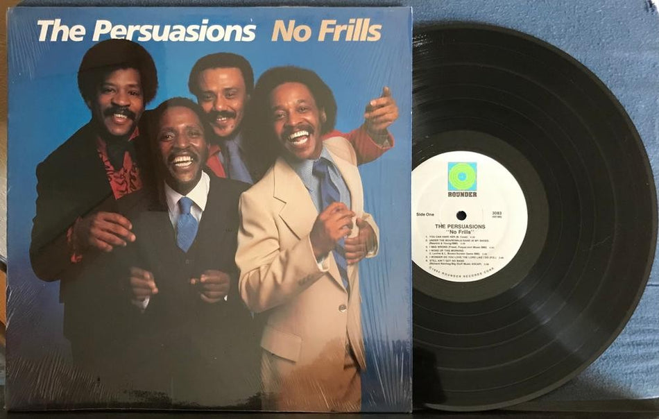THE PERSUASIONS NO FRILLS~NM 1984 ROUNDER QUIEX AUDIOPHILE 1st PRESS LP w/SHRINK