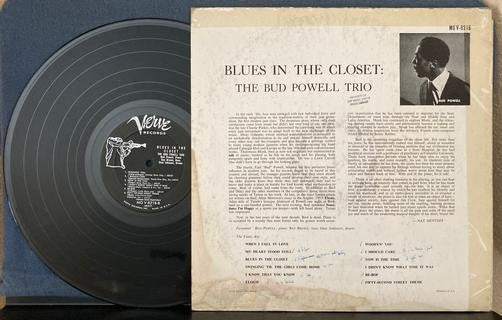 BUD POWELL BLUES IN THE CLOSET~'58 MONO VERVE TRUMPETER 1st PRESS LP~DEEP GROOVE