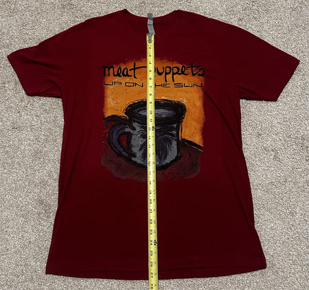 MEAT PUPPETS BAND T-SHIRT~UP ON THE SUN~ORIGINAL~LG~RED~EXC COND~RARE~BRAND NEW