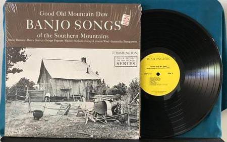 GOOD OLD MOUNTAIN DEW BANJO SONGS~SOUTHERN MOUNTAINS~ORIG WASHINGTON LP~SHRINK
