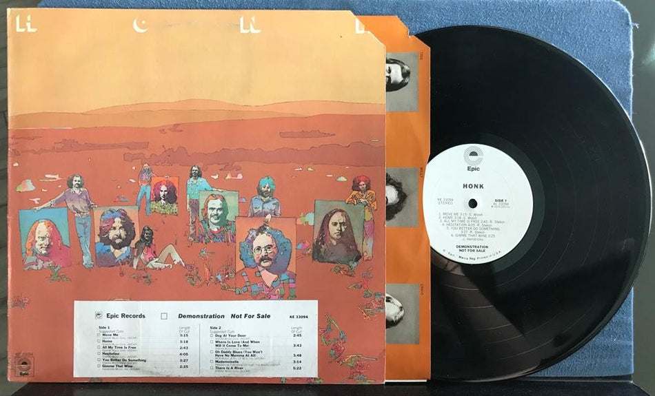 HONK 1974 SELF-TITLED LP~VG++ EPIC WHITE LABEL PROMO~TIMING BAR~INNER~PSYCH~PROG