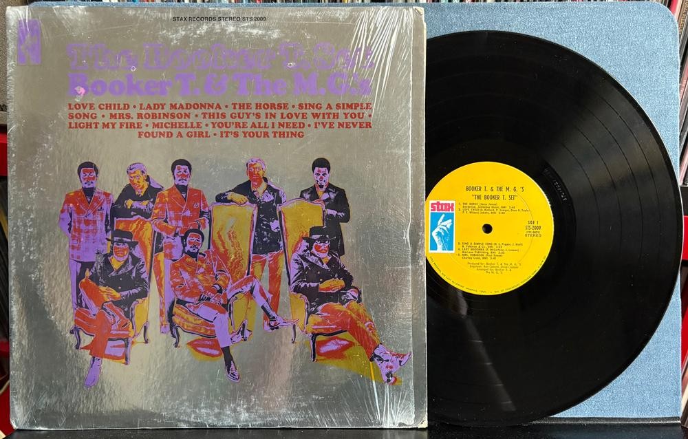 THE BOOKER T. SET~SVG+ 1969 STAX FIRST PRESS LP w/FOIL COVER IN SHRINK~MG's~SOUL