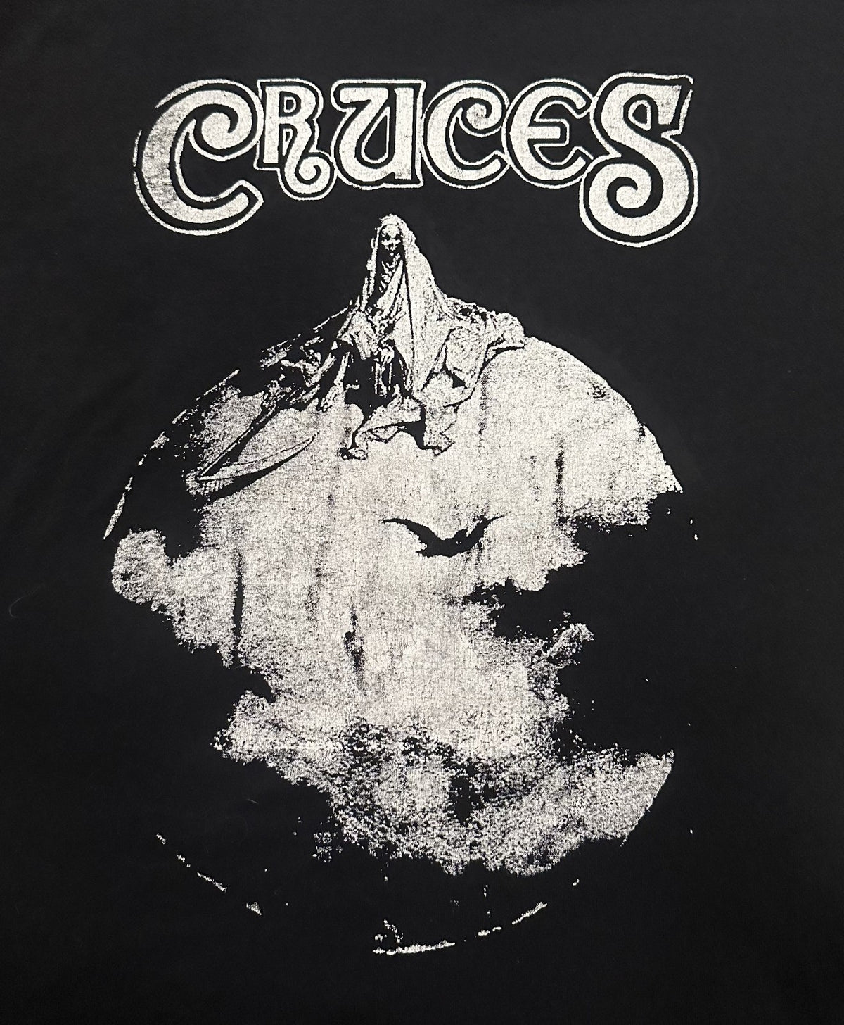 LAS CRUCES 1990s BAND LOGO T-SHIRT~XL~BLACK~EXCELLENT COND~ORIGINAL~RARE~VINTAGE