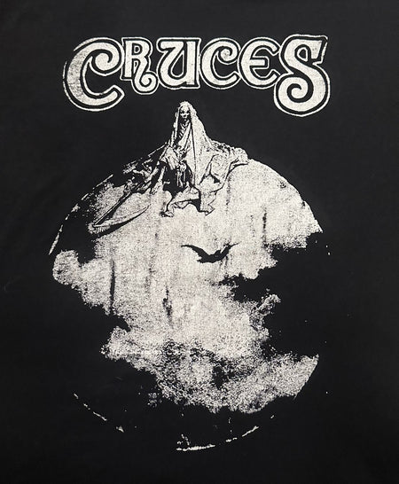 LAS CRUCES 1990s BAND LOGO T-SHIRT~XL~BLACK~EXCELLENT COND~ORIGINAL~RARE~VINTAGE