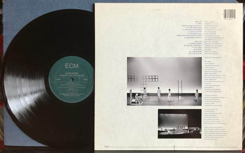 DAVID BYRNE MUSIC FOR THE KNEE PLAYS~NM- 1985 ECM QUIEX AUDIOPHILE LP~WAKEFIELD