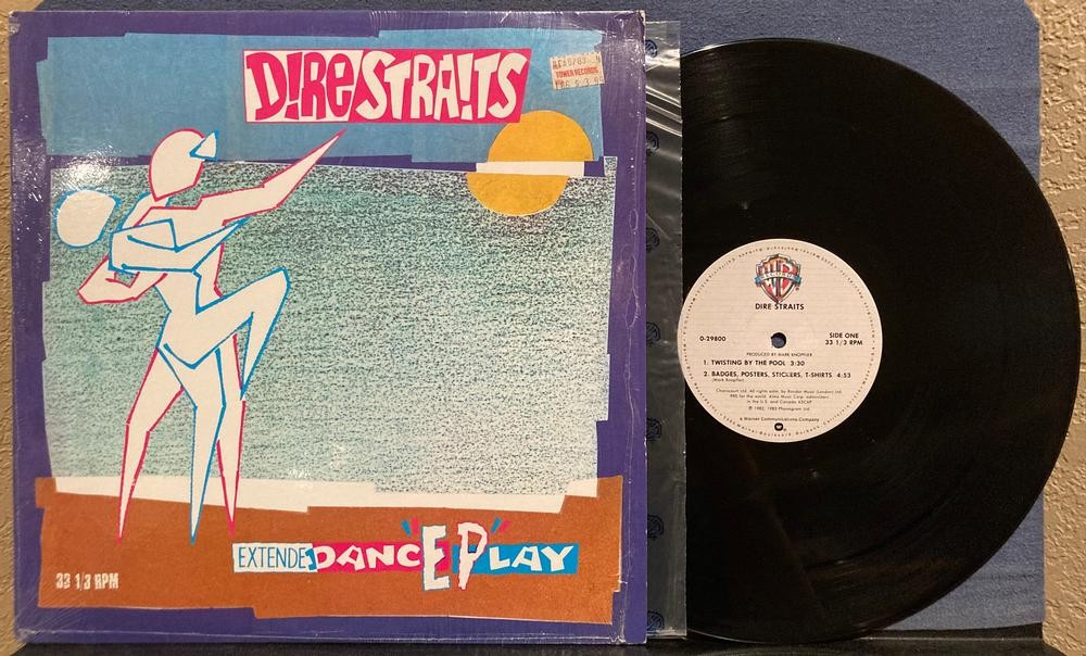 DIRE STRAITS EXTENDEDANCEPLAY EP~TWISTING BY POOL~1983 LP w/SHRINK~MASTERDISK RL
