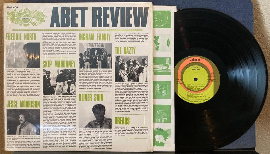 ABET REVIEW VOLUME 1~1976 ABET 409 COMPILATION LP~SHRINK~UREAUS~NAZTY~MAHOANEY