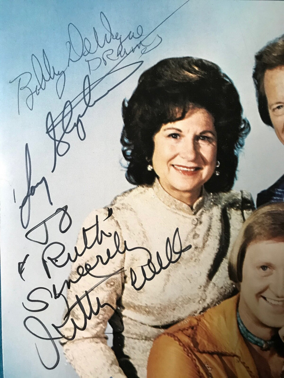 KITTY WELLS JOHNNY & BOBBY WRIGHT~SIGNED 8x10 PHOTO~COUNTRY SINGERS~AUTOGRAPH