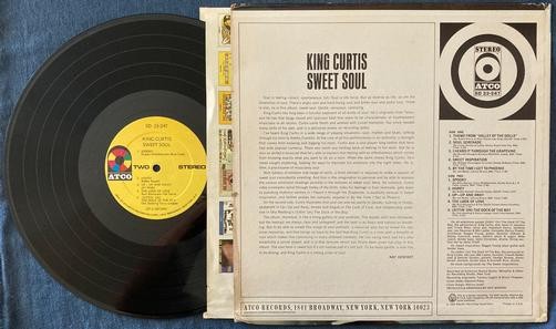 KING CURTIS SWEET SOUL~1968 ATCO YELLOW LABEL PRESS LP~ATCO INNER SLV~FUNK~SOUL