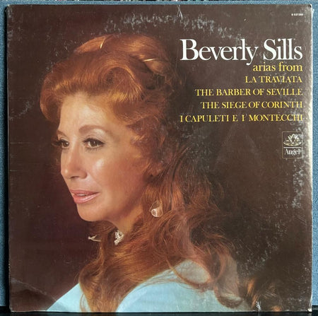 BEVERLY SILLS ARIAS FROM LA TRAVIATA~BARBER SEVILLE~SEAIGE~SEALED ANGEL LP~OPERA