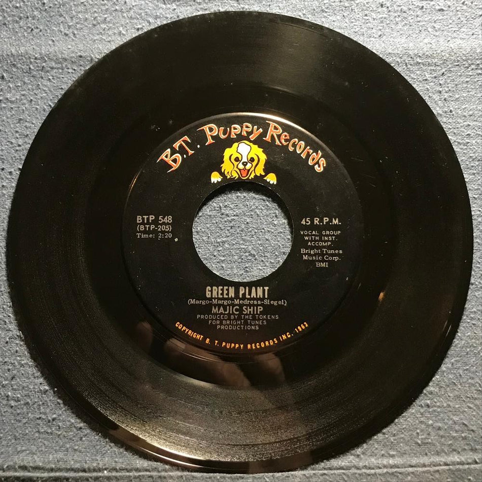 MAJIC SHIP NIGHT~TIME MUSIC / GREEN PLANT~1968 B.T. PUPPY 7-INCH 45~PSYCH ROCK 