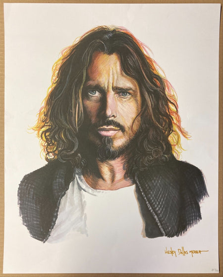 CHRIS CORNELL~WESLEY DALLAS MERRITT~SIGNED & NMBRD 1st EDITION LITHOGRAPH POSTER