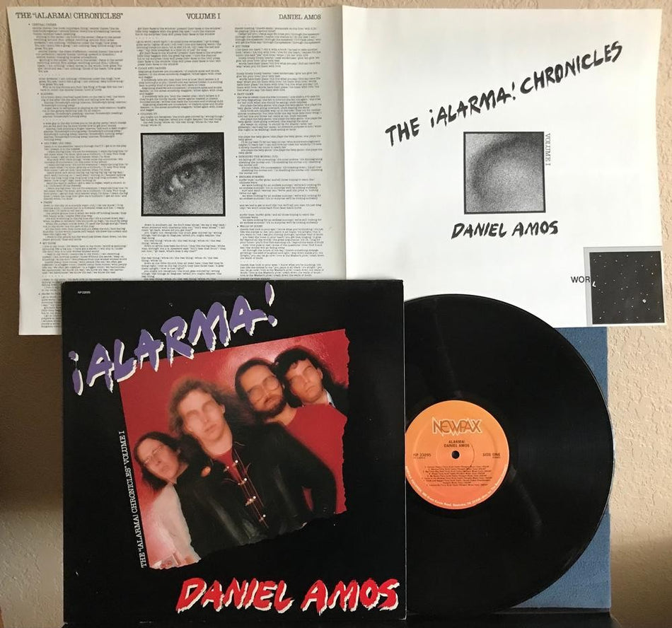 DANIEL AMOS~THE ALARMA CHRONICLES VOL I~NM- 1981 NEWPAX 1st PRESS LP~INSERT~ALT