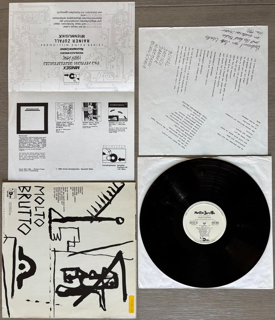 MOLTO BRUTTO 1982 SELF-TITLED DEBUT LP~NM- 1982 SCHALLTER AUSTRIA PRESS~INSERTS