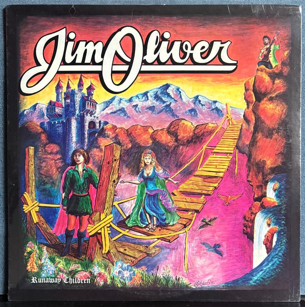JIM OLIVER RUNAWAY CHILDREN~SEALED ORIG 1986 RUNAWAY RECORDS LP~HARD ROCK~AOR