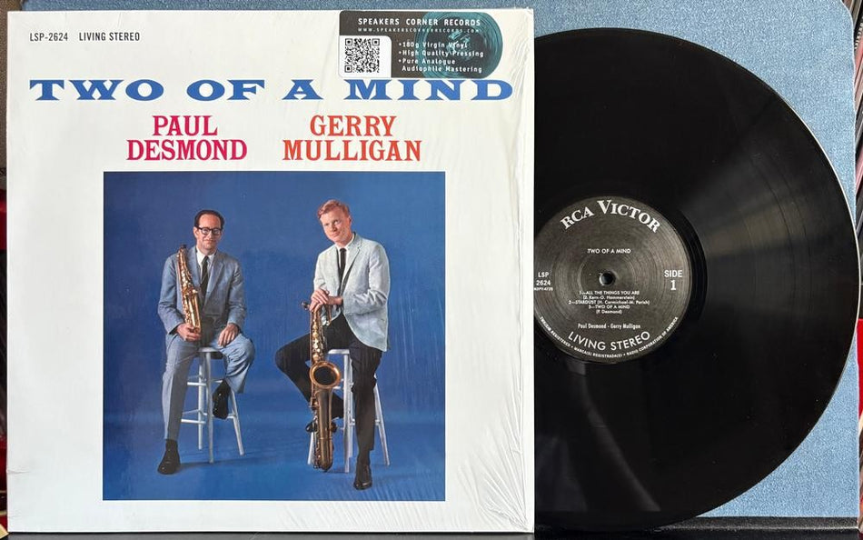 PAUL DESMOND GERRY MULLIGAN~TWO OF A MIND~NM- 2014 SPEAKERS CORNER 180g RE LP