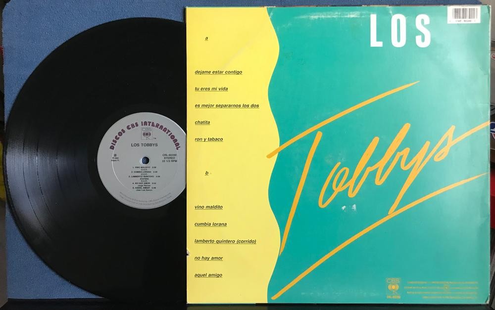 LOS TOBBYS~NM- ORIG 1990 SELF-TITLED LP~DISCOS CBS INTERNATIONAL~CRL-80390~LATIN