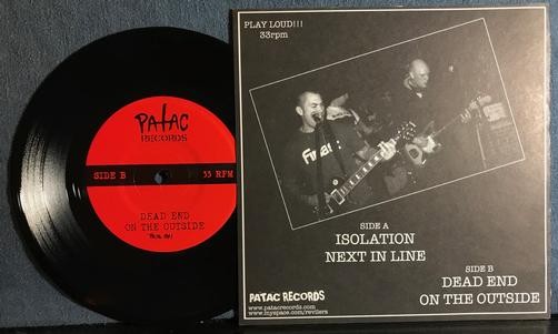 REVILERS ISOLATION~NM- 2009 PATAC 001 LMTD EDITION /400 BLACK VINYL 7" 45 RPM EP