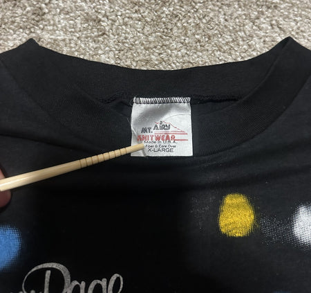 VINTAGE JIMMY PAGE & THE FIRM~1980s TOUR T-SHIRT~XL~BLACK~EXC COND~SINGLE-STITCH