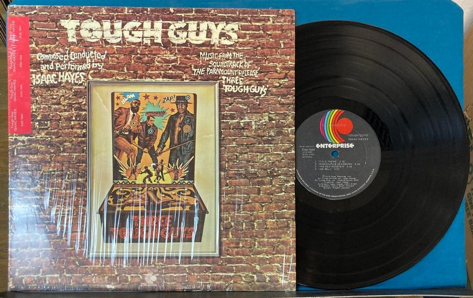 ISAAC HAYES TOUGH GUYS~VG++ 1974 ENTERPRISE QUAD LP~SHRINK~SQ QUADRAPHONIC~FUNK