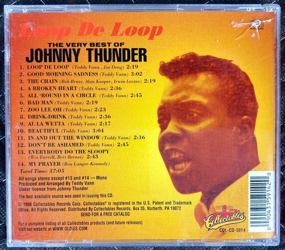 LOOP DE LOOP THE VERY BEST OF JOHNNY THUNDER~ORIG 1998 COLLECTABLES CD~NM