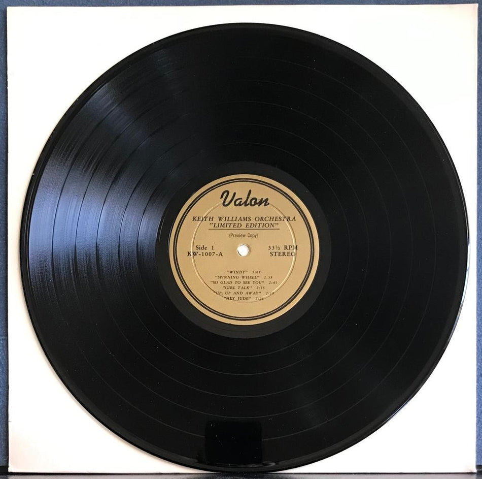 KEITH WILLIAMS ORCHESTRA LIMITED EDITION~NM- VALON PROMO ONLY PREVIEW COPY LP