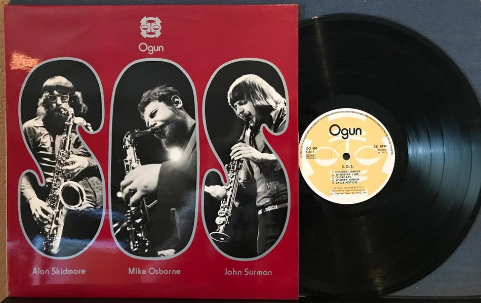 S. O. S. NM 1975 S/T LP~OGUN UK OG 400~ALAN SKIDMORE~MIKE OSBORNE~JOHN SURMAN