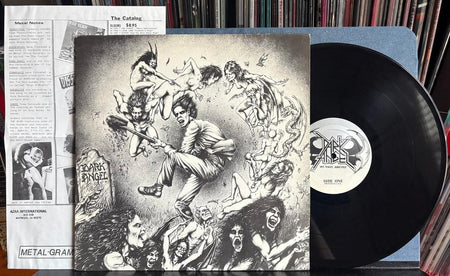 DARK ANGEL WE HAVE ARRIVED~VG+ 1988 AZRA RECORDS REPRESS LP~INSERT~THRASH METAL