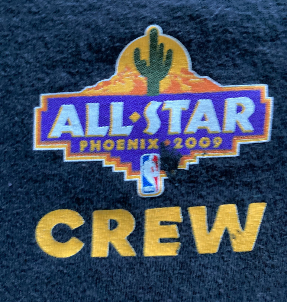 NBA ALLSTAR GAME PHOENIX 2009 CREW SHIRT~BLK~XL~ADIDAS~SUNS~LEBRON~KOBE~IVERSON