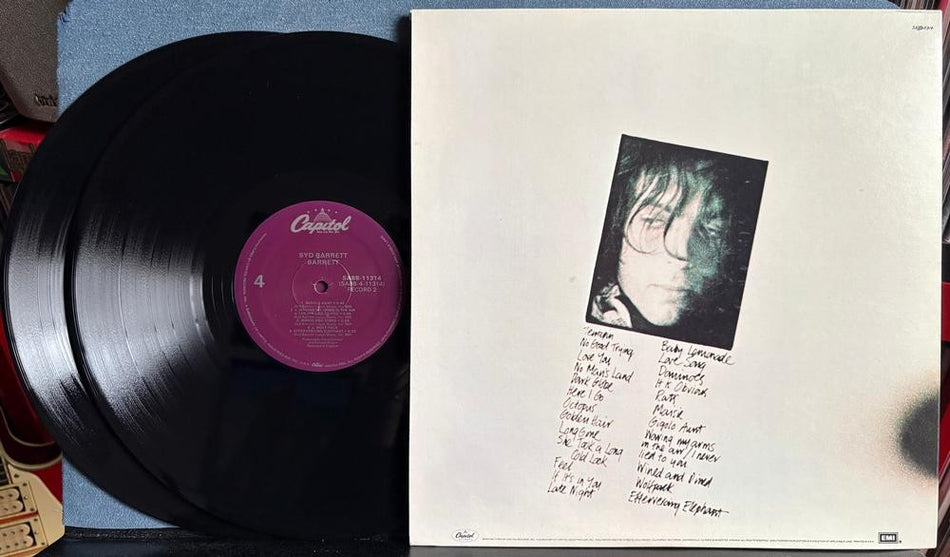 SYD BARRETT~MADCAP LAUGHS / BARRETT~NM- 1988 PURPLE LBL 2-LP RE~PINK FLOYD~PSYCH