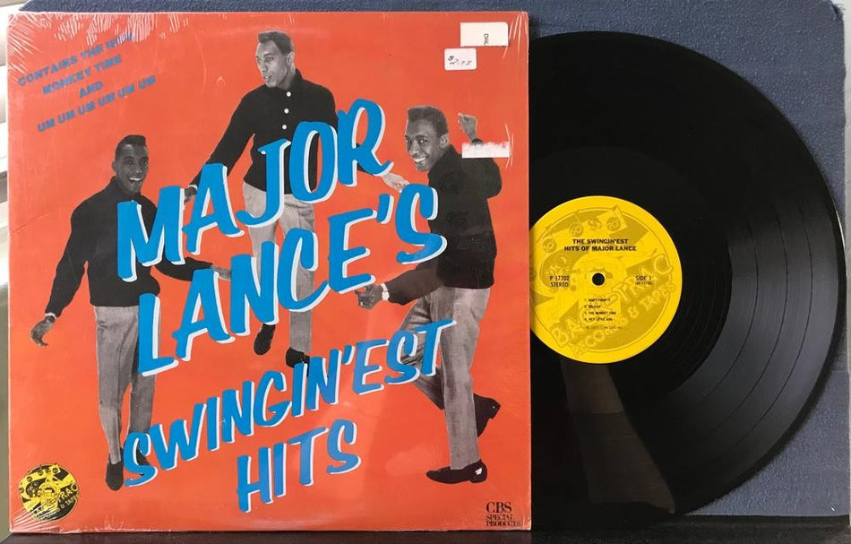 MAJOR LANCE'S SWINGIN'EST HITS~NM 1984 BACK-TRAC COMPILATION LP~SHRINK~R+B~SOUL