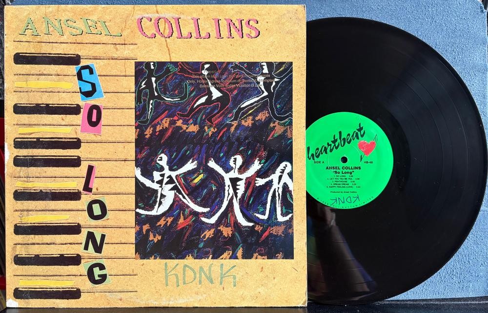 ANSEL COLLINS SO LONG~ORIG 1988 HEARTBEAT PROMO COPY LP~QUIEX AUDIOPHILE~REGGAE